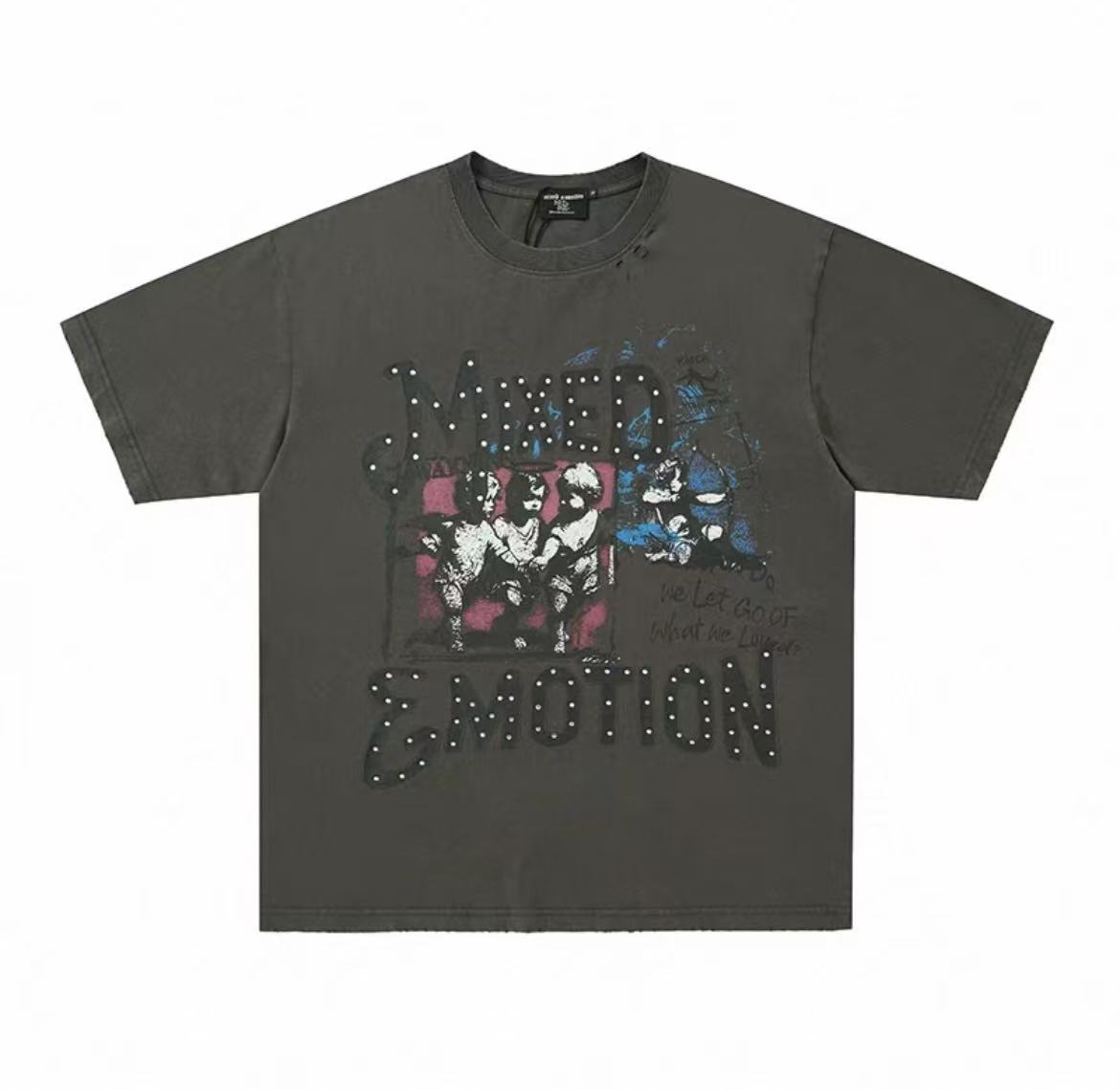 Mixed Emotions　Grey “Friends” Tee