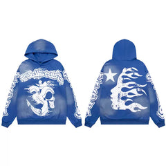 Hellstar Skull Flame Artwork Hoodie